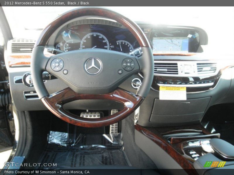 Black / Black 2012 Mercedes-Benz S 550 Sedan