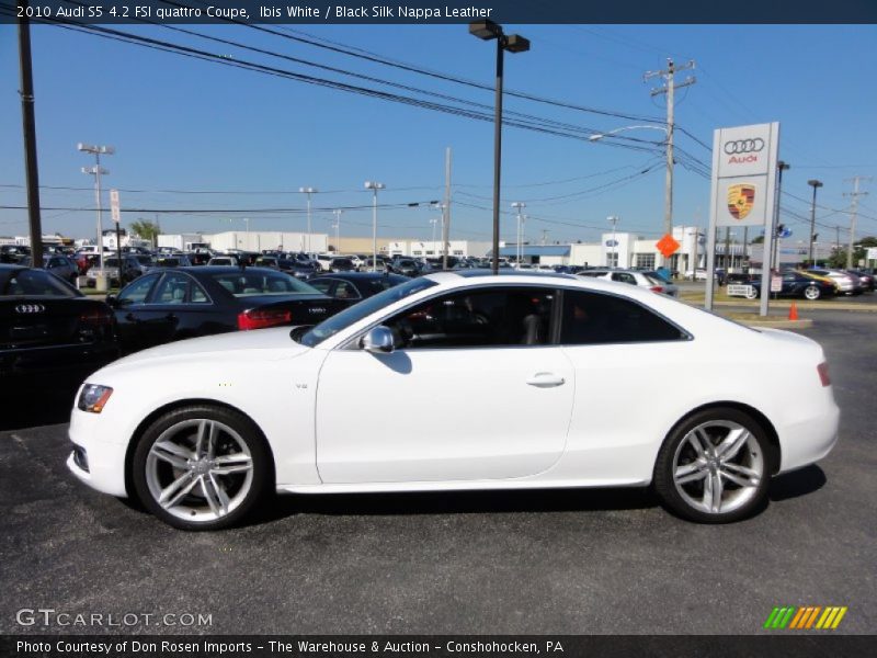 Ibis White / Black Silk Nappa Leather 2010 Audi S5 4.2 FSI quattro Coupe