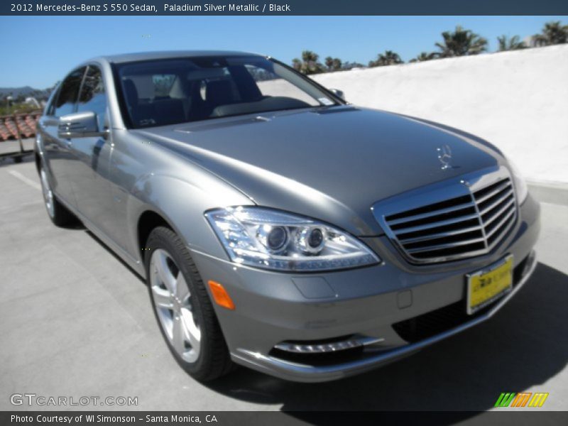Paladium Silver Metallic / Black 2012 Mercedes-Benz S 550 Sedan