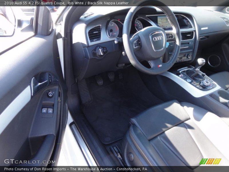 Ibis White / Black Silk Nappa Leather 2010 Audi S5 4.2 FSI quattro Coupe