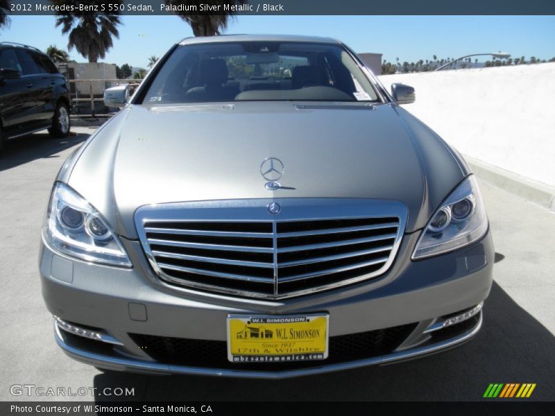 Paladium Silver Metallic / Black 2012 Mercedes-Benz S 550 Sedan