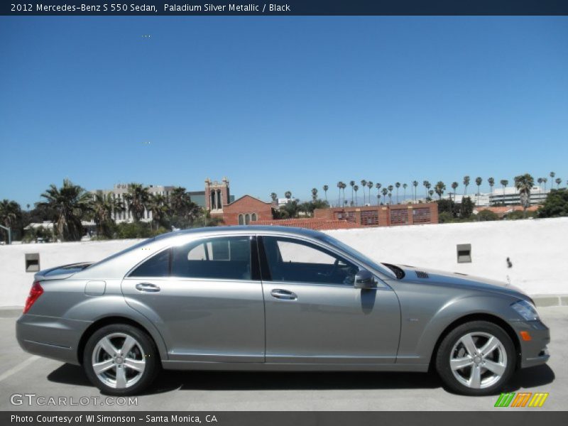 Paladium Silver Metallic / Black 2012 Mercedes-Benz S 550 Sedan