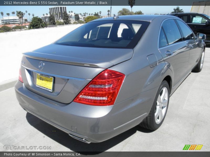 Paladium Silver Metallic / Black 2012 Mercedes-Benz S 550 Sedan