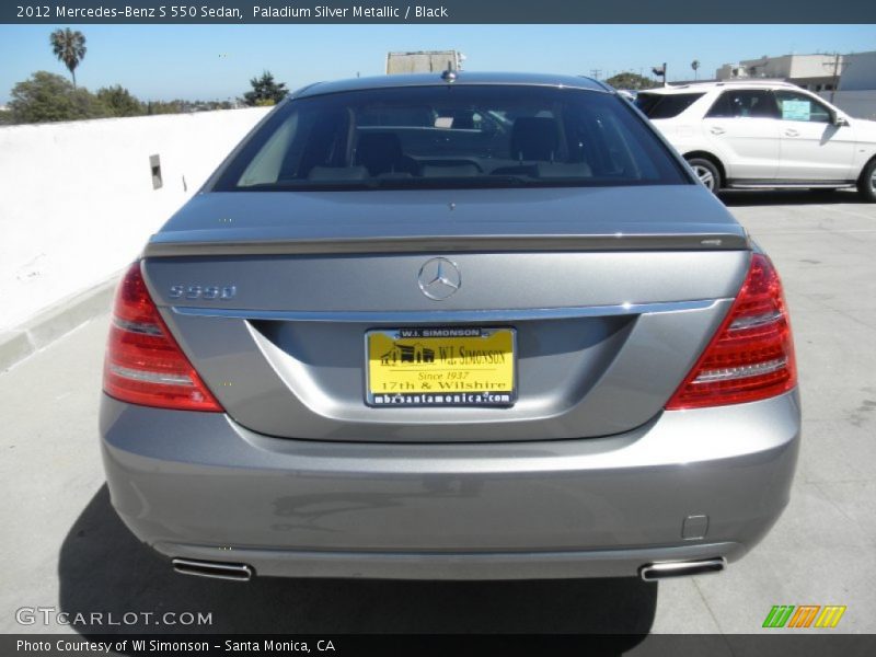 Paladium Silver Metallic / Black 2012 Mercedes-Benz S 550 Sedan