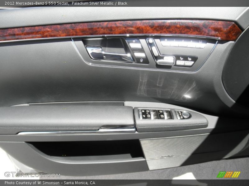 Paladium Silver Metallic / Black 2012 Mercedes-Benz S 550 Sedan