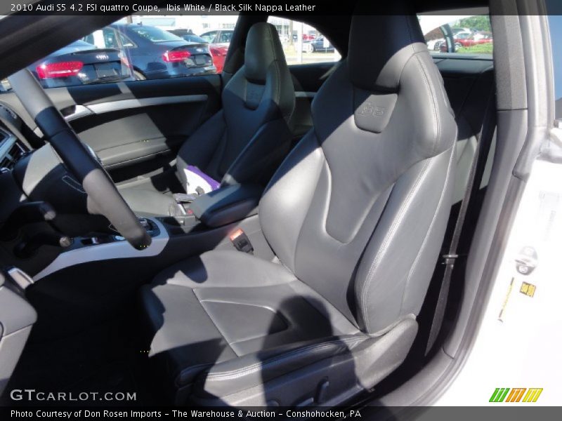 Ibis White / Black Silk Nappa Leather 2010 Audi S5 4.2 FSI quattro Coupe
