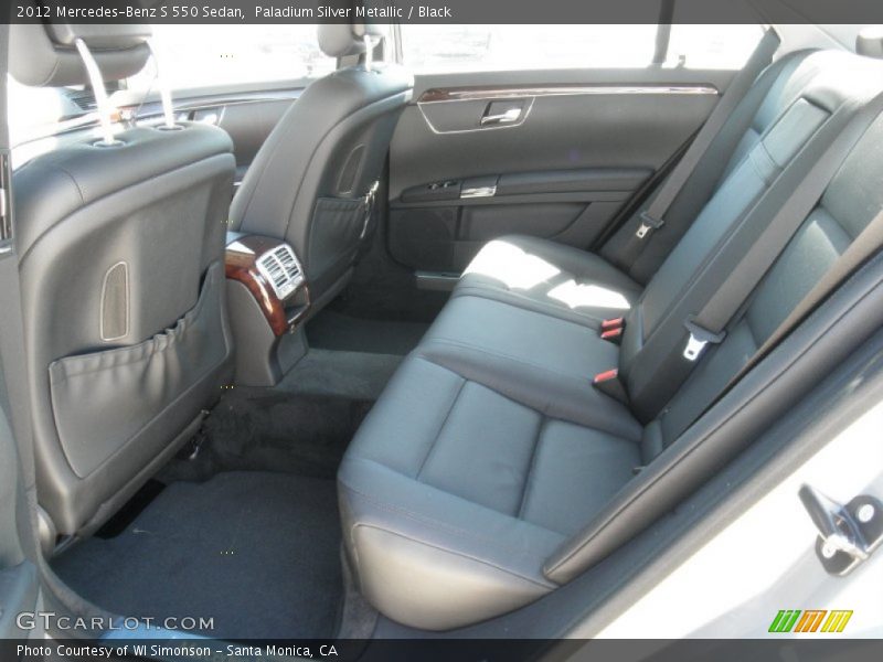 Paladium Silver Metallic / Black 2012 Mercedes-Benz S 550 Sedan