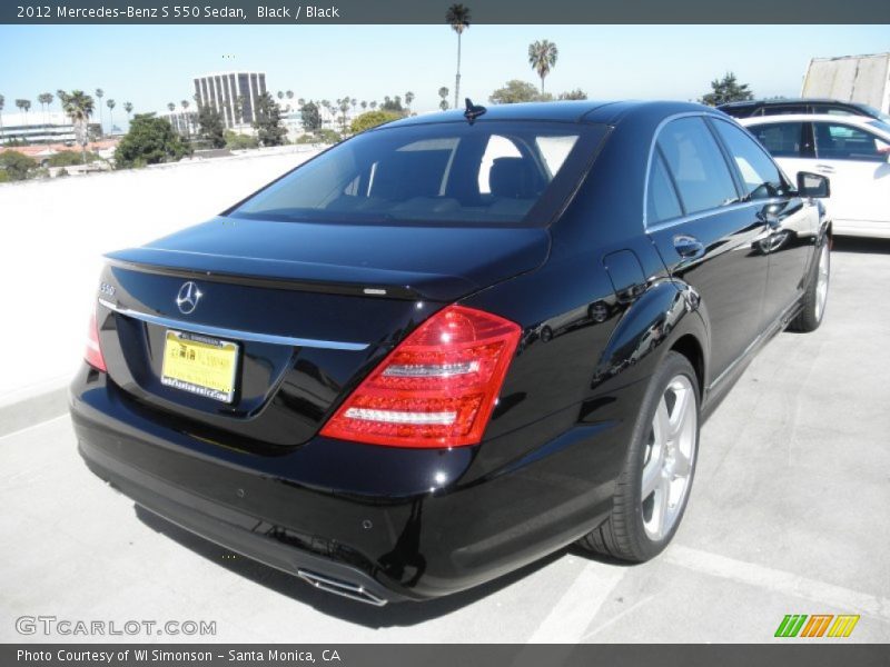 Black / Black 2012 Mercedes-Benz S 550 Sedan