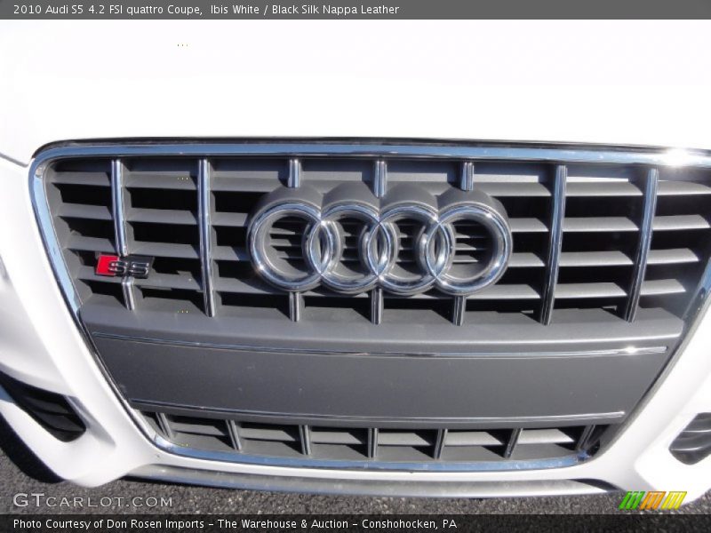 Ibis White / Black Silk Nappa Leather 2010 Audi S5 4.2 FSI quattro Coupe