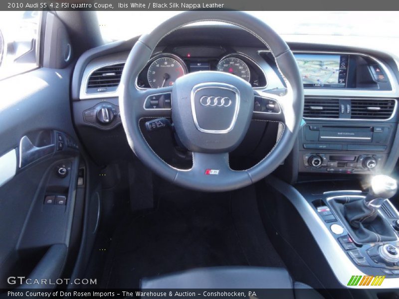 Ibis White / Black Silk Nappa Leather 2010 Audi S5 4.2 FSI quattro Coupe