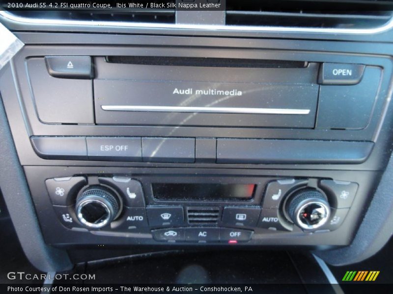 Ibis White / Black Silk Nappa Leather 2010 Audi S5 4.2 FSI quattro Coupe