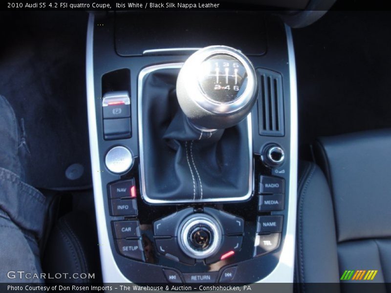Ibis White / Black Silk Nappa Leather 2010 Audi S5 4.2 FSI quattro Coupe