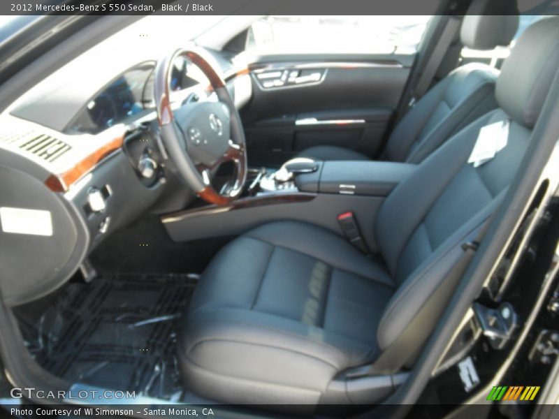Black / Black 2012 Mercedes-Benz S 550 Sedan