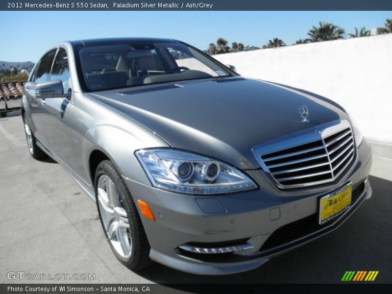 Paladium Silver Metallic / Ash/Grey 2012 Mercedes-Benz S 550 Sedan