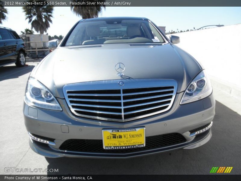 Paladium Silver Metallic / Ash/Grey 2012 Mercedes-Benz S 550 Sedan