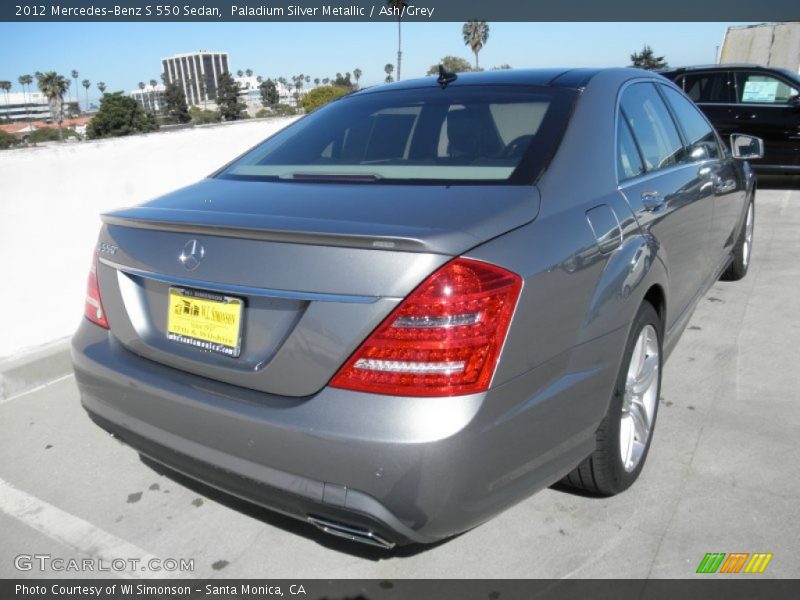 Paladium Silver Metallic / Ash/Grey 2012 Mercedes-Benz S 550 Sedan
