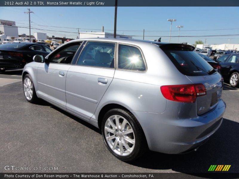 Monza Silver Metallic / Light Gray 2012 Audi A3 2.0 TDI