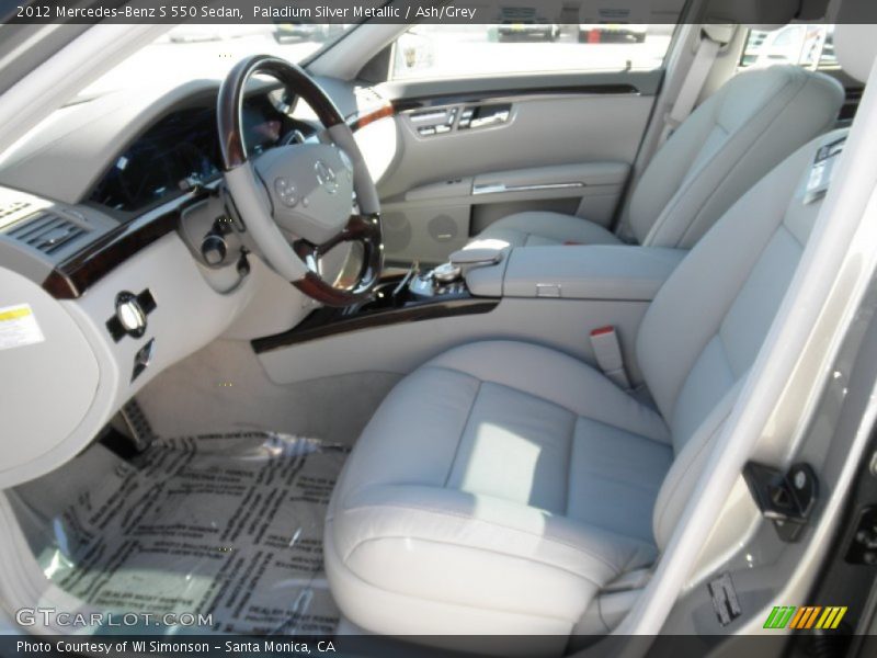 Paladium Silver Metallic / Ash/Grey 2012 Mercedes-Benz S 550 Sedan