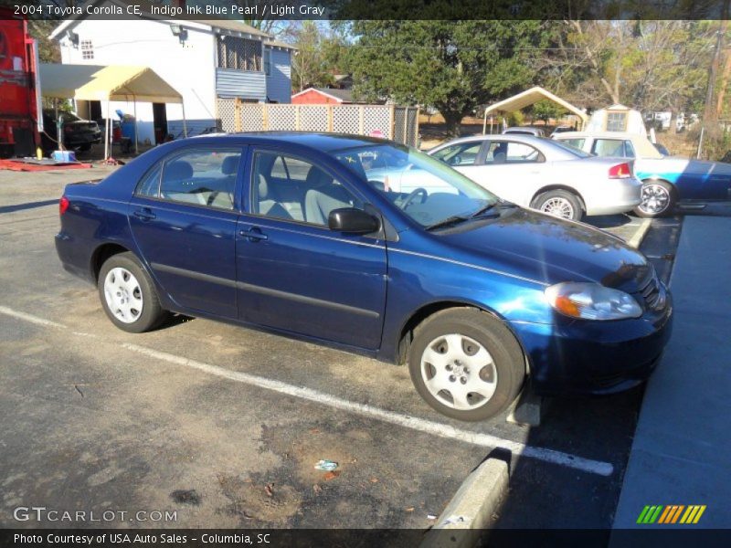 Indigo Ink Blue Pearl / Light Gray 2004 Toyota Corolla CE