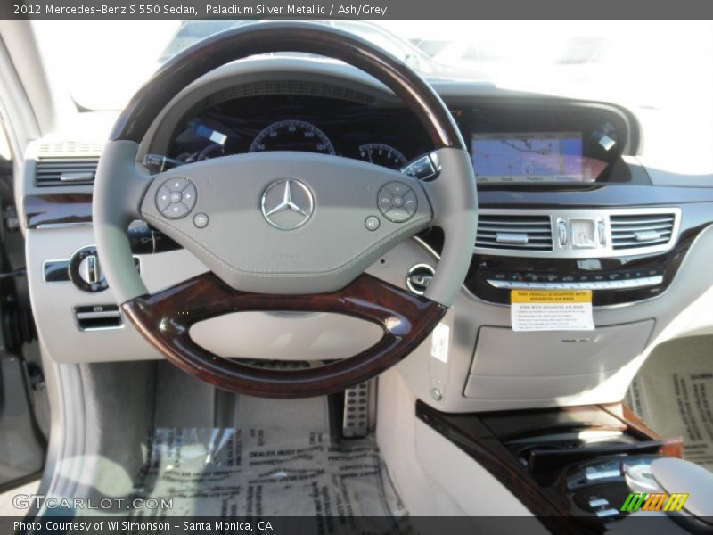 Paladium Silver Metallic / Ash/Grey 2012 Mercedes-Benz S 550 Sedan