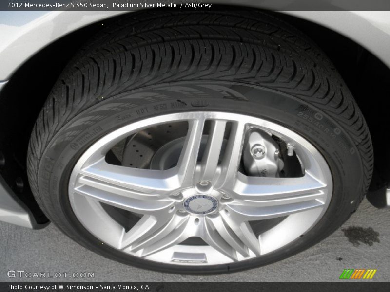 Paladium Silver Metallic / Ash/Grey 2012 Mercedes-Benz S 550 Sedan