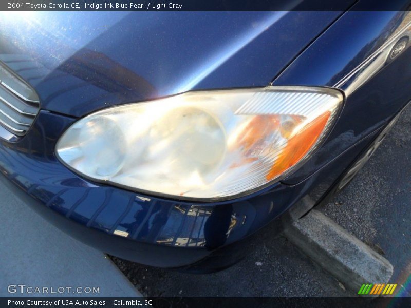 Indigo Ink Blue Pearl / Light Gray 2004 Toyota Corolla CE