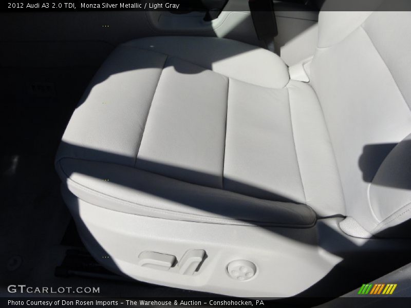 Monza Silver Metallic / Light Gray 2012 Audi A3 2.0 TDI