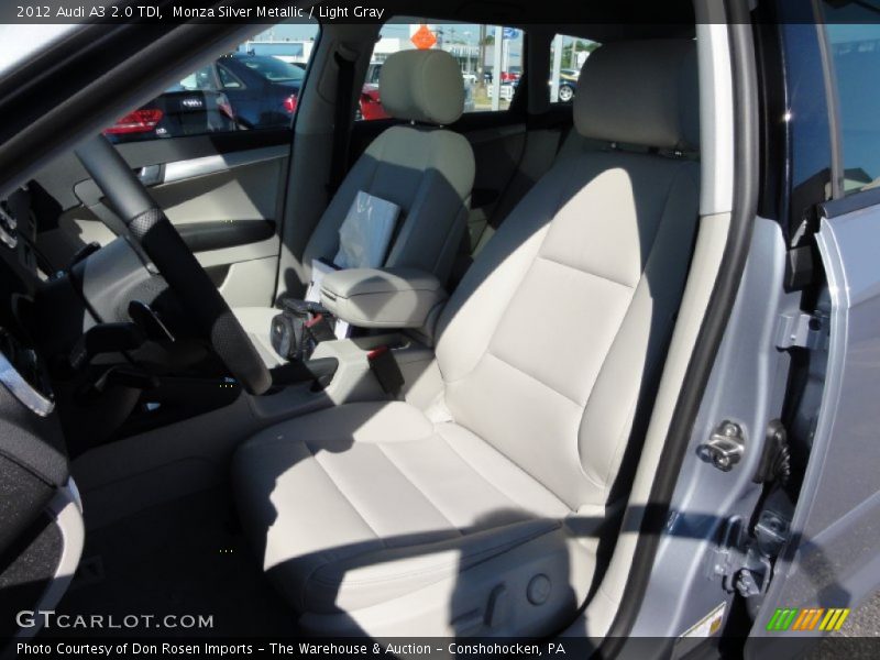 Monza Silver Metallic / Light Gray 2012 Audi A3 2.0 TDI