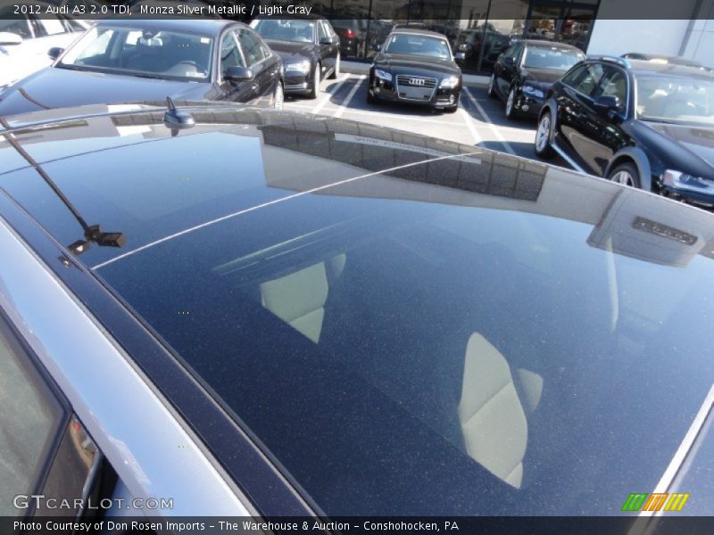 Monza Silver Metallic / Light Gray 2012 Audi A3 2.0 TDI