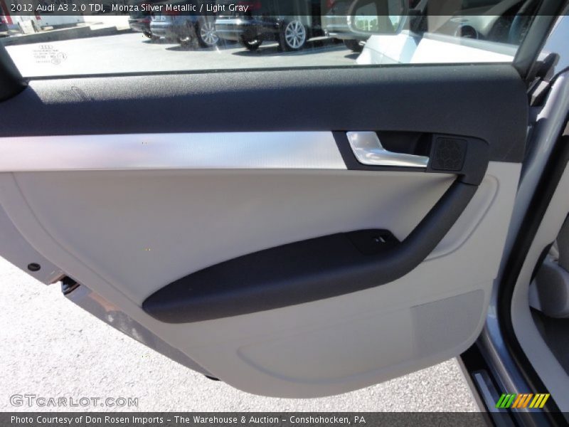 Monza Silver Metallic / Light Gray 2012 Audi A3 2.0 TDI