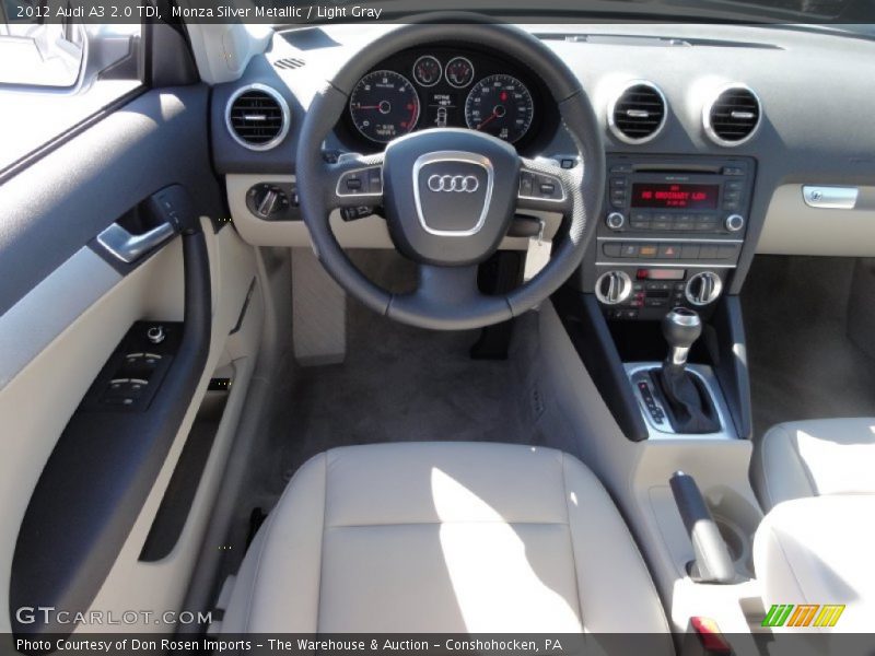 Monza Silver Metallic / Light Gray 2012 Audi A3 2.0 TDI