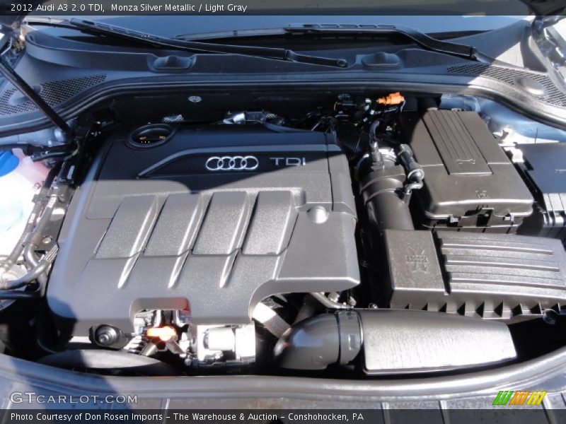 Monza Silver Metallic / Light Gray 2012 Audi A3 2.0 TDI