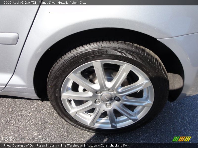 Monza Silver Metallic / Light Gray 2012 Audi A3 2.0 TDI