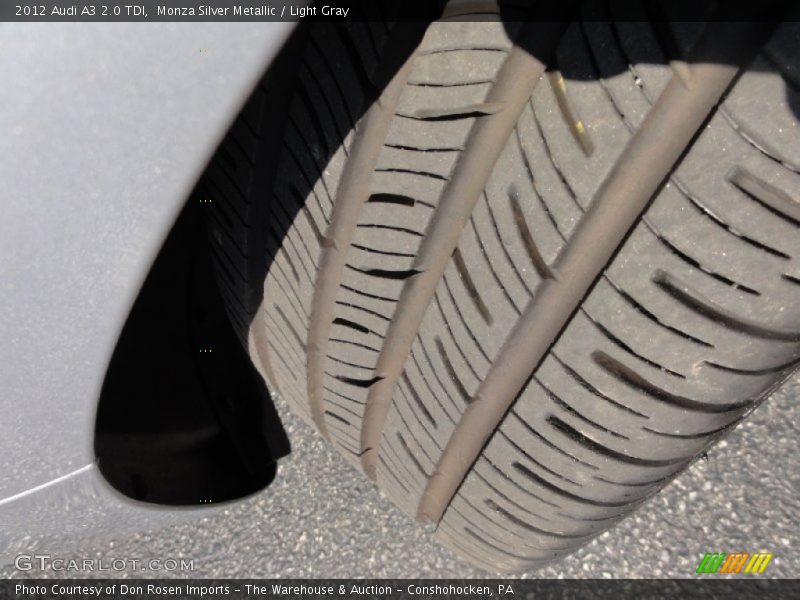 Monza Silver Metallic / Light Gray 2012 Audi A3 2.0 TDI