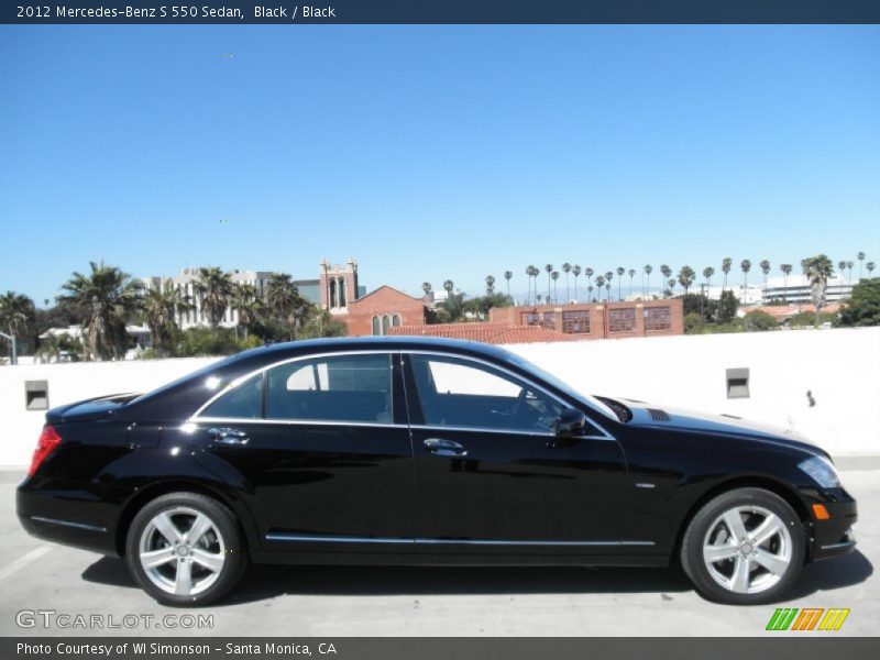 Black / Black 2012 Mercedes-Benz S 550 Sedan