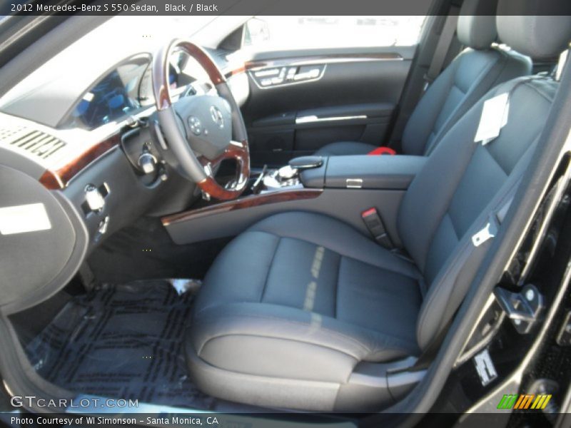 Black / Black 2012 Mercedes-Benz S 550 Sedan
