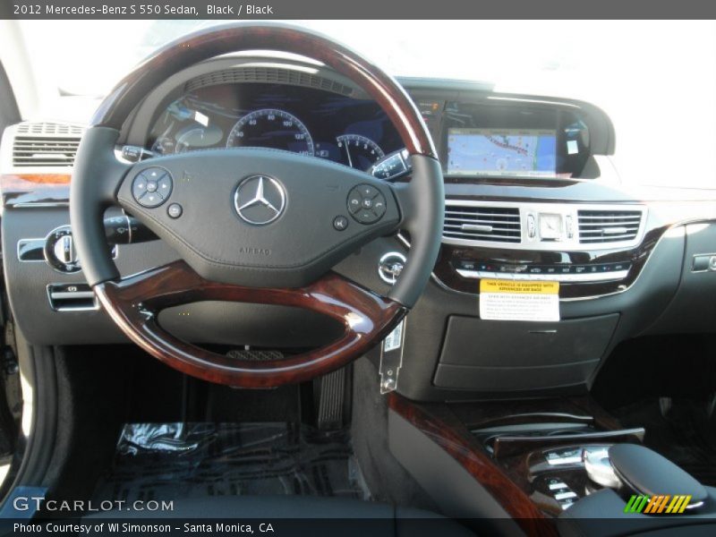 Black / Black 2012 Mercedes-Benz S 550 Sedan