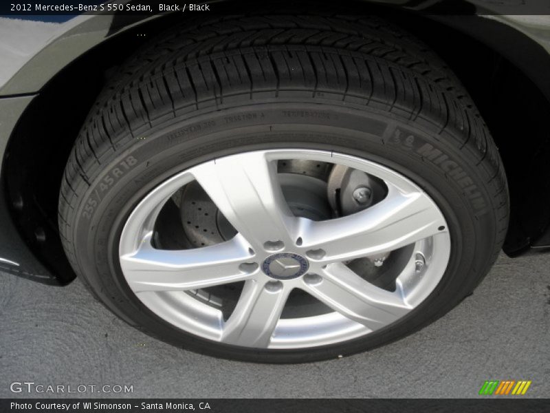Black / Black 2012 Mercedes-Benz S 550 Sedan