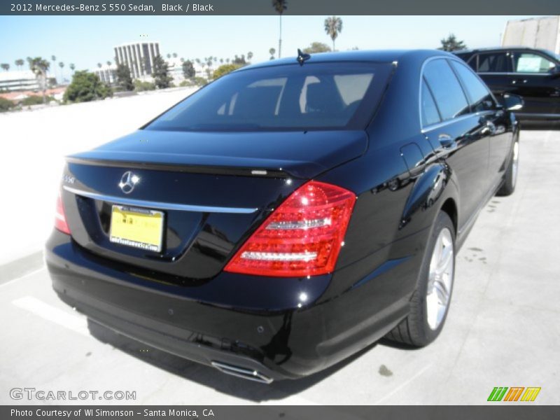 Black / Black 2012 Mercedes-Benz S 550 Sedan