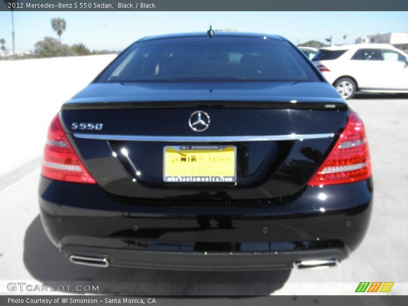 Black / Black 2012 Mercedes-Benz S 550 Sedan