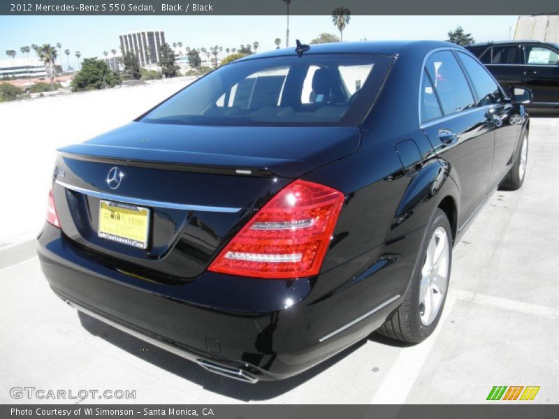 Black / Black 2012 Mercedes-Benz S 550 Sedan