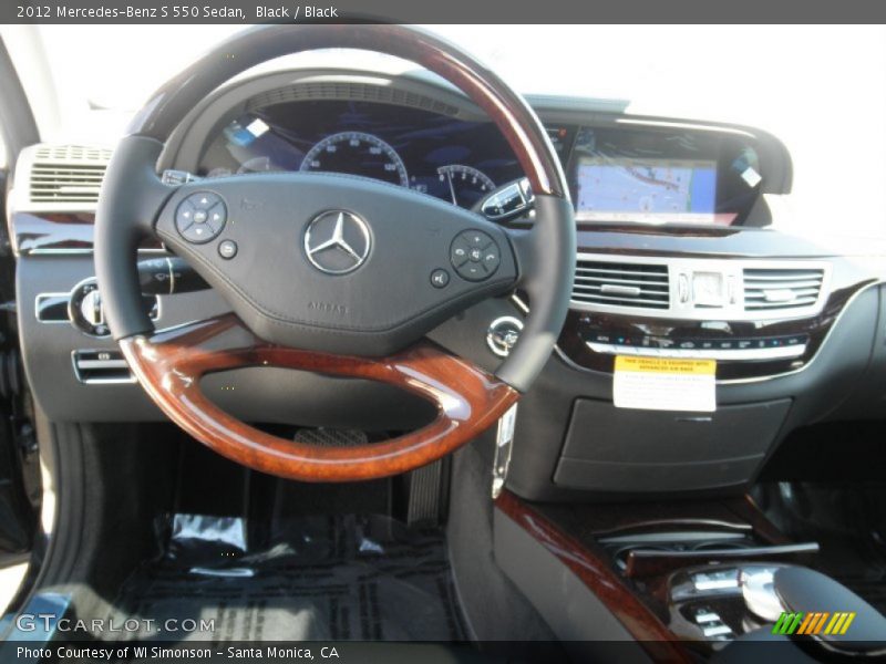 Black / Black 2012 Mercedes-Benz S 550 Sedan