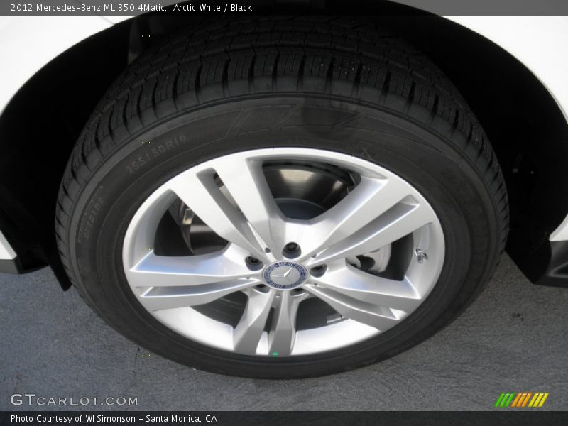 Arctic White / Black 2012 Mercedes-Benz ML 350 4Matic