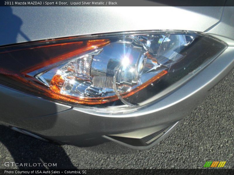Liquid Silver Metallic / Black 2011 Mazda MAZDA3 i Sport 4 Door