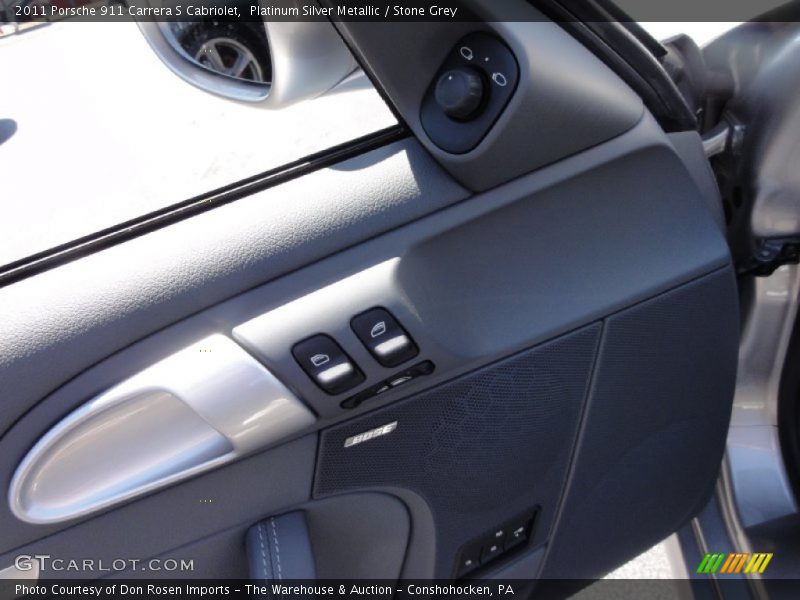 Platinum Silver Metallic / Stone Grey 2011 Porsche 911 Carrera S Cabriolet