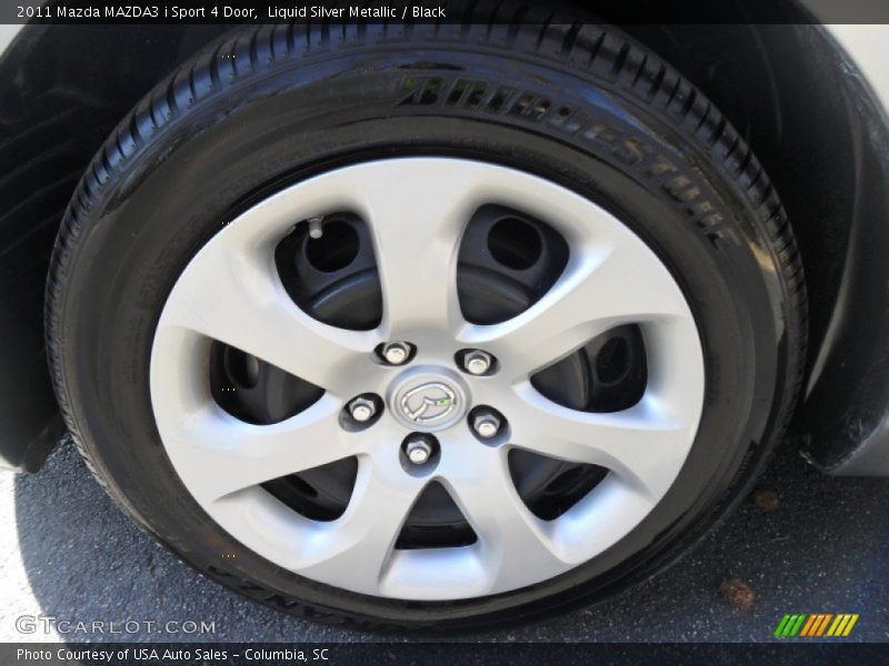 Liquid Silver Metallic / Black 2011 Mazda MAZDA3 i Sport 4 Door