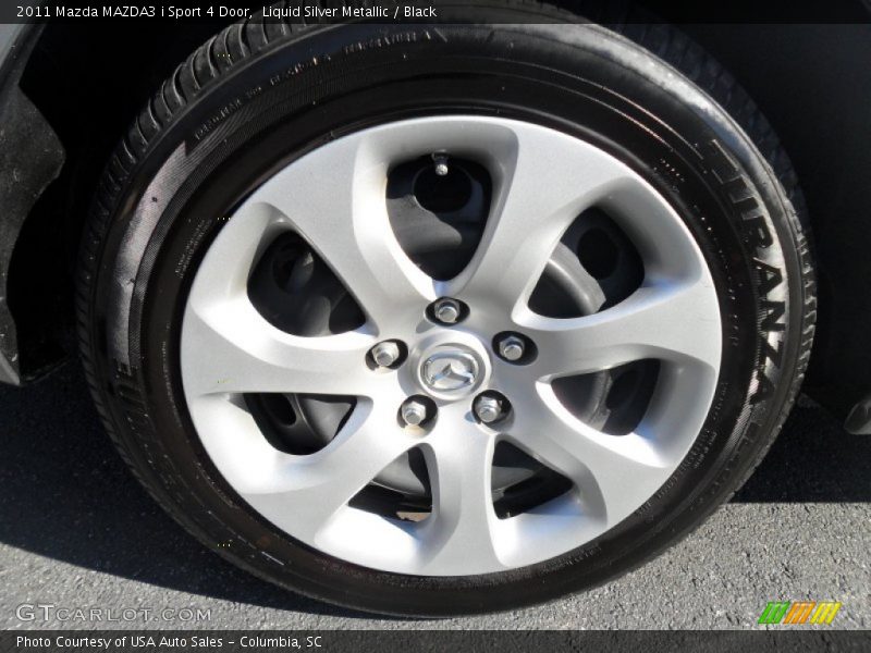 Liquid Silver Metallic / Black 2011 Mazda MAZDA3 i Sport 4 Door