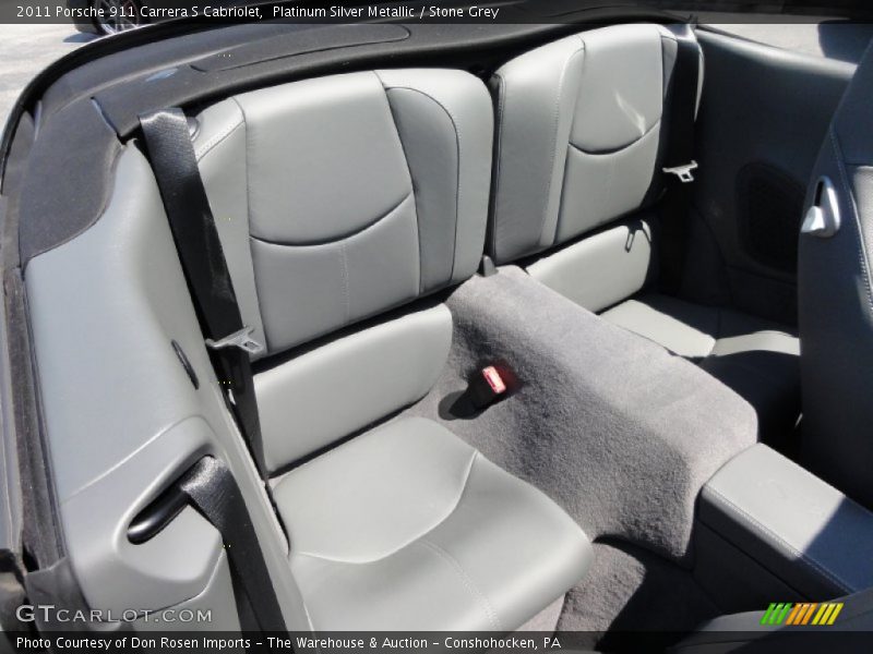 Platinum Silver Metallic / Stone Grey 2011 Porsche 911 Carrera S Cabriolet