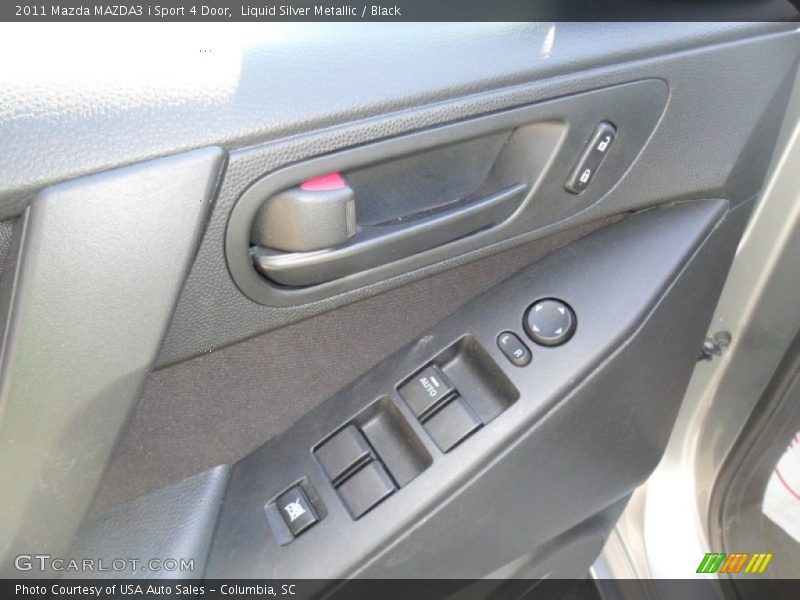 Liquid Silver Metallic / Black 2011 Mazda MAZDA3 i Sport 4 Door