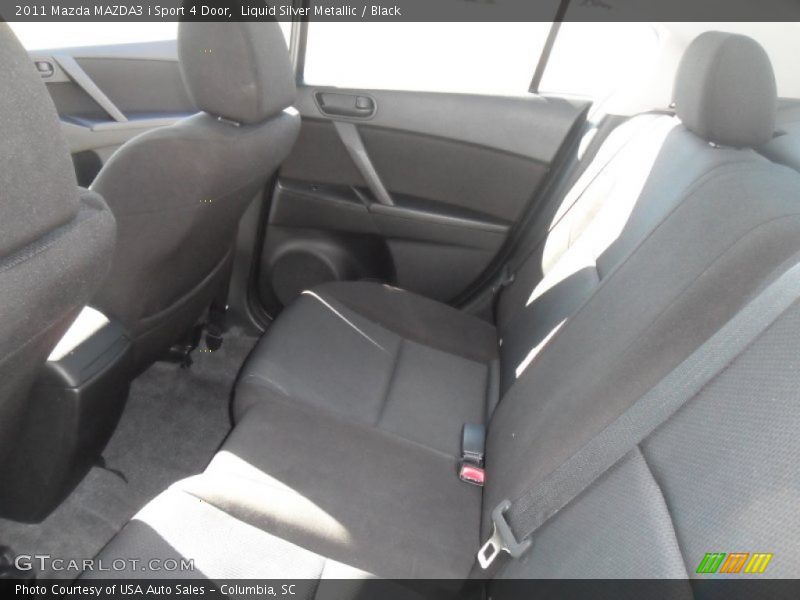 Liquid Silver Metallic / Black 2011 Mazda MAZDA3 i Sport 4 Door